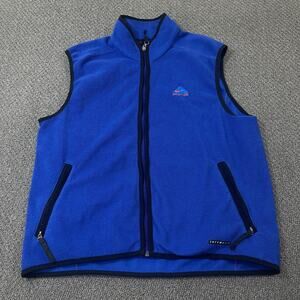 Vtg Nike ACG Vest Youth XL 16-18 Blue Fleece ZipUp Hiking Camping